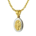 thumbnail image 2 of Virgin Mother Mary Miraculous Prayer 24k Gold Over Silver Necklace, 2 of 6