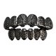 thumbnail image 1 of Boca de metal de cobre personalizada con 6 flores superiores e inferiores talladas para Joker, Halloween Negro, 1 of 6