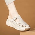thumbnail image 5 of AXXD Beige Comfortable Sandals for Women Comfort Wedge Summer Trendy Mothers Day, 5 of 5