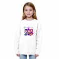 thumbnail image 4 of Moonsky Sudadera de cuello redondo Pop De-on - Sudadera de manga larga con estampado del cantante HUNTR/X - Sudadera de cuello redondo y manga larga para hombre y mujer Blanco 160, 4 of 4
