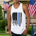 thumbnail image 5 of kpoplk American Flag Tank Tops for Men 4th of July Shirts Short Sleeved Muscle Tank Top Graphic 1776 Gym Workout Patriotic Tank Top(White,3XL), 5 of 6