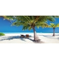 thumbnail image 4 of Beach Piggy Bank, Tropical Island with Palm Trees Sunbeds Paradise Relaxation Summer Picture, Ceramic Coin Bank Money Box for Cash Saving, 3.6" X 3.2", Green Blue White, by Ambesonne, 4 of 4