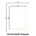 thumbnail image 2 of Antique White Picture Frame Mat for 12x16 Frames - Fits 9.5x13 Photos - 10 Mats, 2 of 7