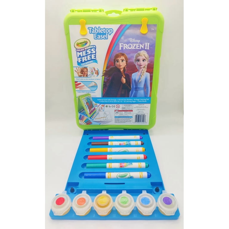 Crayola Frozen 2 Art Set: Color Wonder Travel Easel, Mess Free