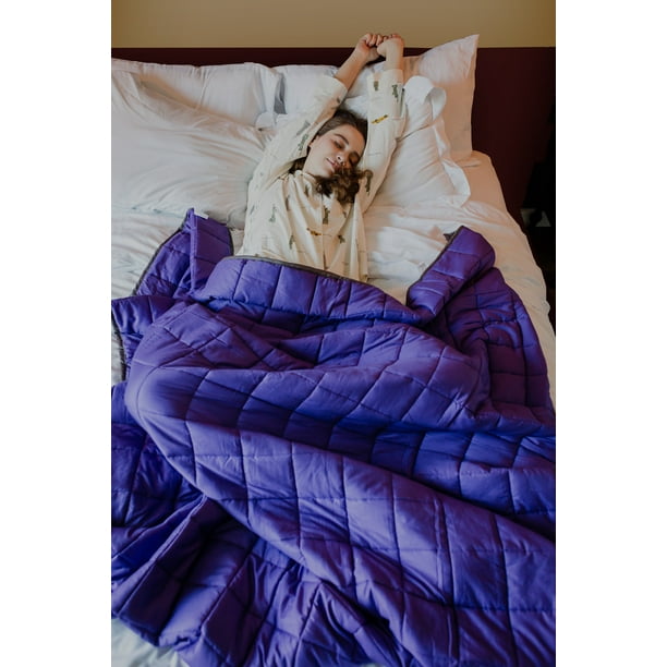 CMFRT Weighted Blanket, Purple, 60" x 80", 20 lbs