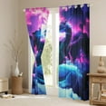 thumbnail image 3 of Feelyou Teens Magical Dragon Curtains Pack of 2 (42x84 Each), Western Animal Curtains Blackout, Mystic Starry Sky Moon Bedroom Curtains, Black Out Curtains Decor, 3 of 6