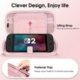 thumbnail image 6 of FINTIE Case for Nintendo Switch 2 (2025), Shockproof Hard Shell Carrying Cover Portable Protective Travel Bag with 20 Game Card Slots & Inner Pocket, Rose Gold, 6 of 11
