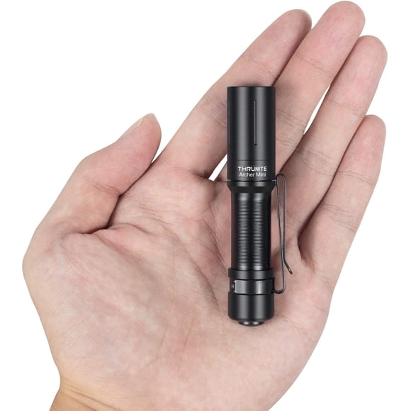 ThruNite Lampe de Poche EDC Archer Mini, Lampe de Poche à DEL avec Interrupteur de Queue 405 Lumens, Petite Lampe de Poche Rechargeable USB‐C pour le Camping, l'Extérieur et les Urgences - Blanc Neutre