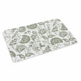 thumbnail image 4 of Boho Sage Green Floral Door Mat Indoor Outdoor, Vintage Farmhouse Paisley Plant Non Slip Welcome Mat with Rubber Backing, Absorbent Fabric Front Door Mats Entryway Rug for Home Patio Entrance 24"x36", 4 of 9