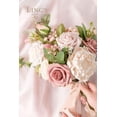 thumbnail image 2 of Artificial Flowers Warm Taupe & Nude Roses 25pcs Real Looking Fake Roses w/Stem for DIY Wedding Bouquets Centerpieces Arrangements Party Baby Shower Home Decorations, 2 of 5