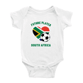 thumbnail image 1 of Future Soccer Player South Africa Soccer Fan Boy Girl Bodysuits (White, 3-6 Months), 1 of 5