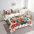 thumbnail image 3 of Manfei Chic Christmas Tree 7 Pieces Bedding Comforter Set,Xmas Nutcraker Soldier Full Bedding Set,Sweet Candy Cane Fitted Sheet Flat Sheet For Girls,Ultra Soft Home Decor Reversible, 3 of 8