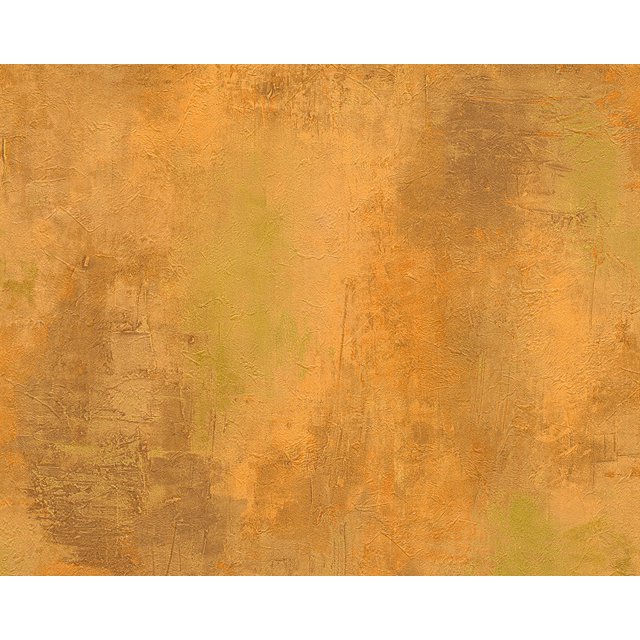 DecoWorld - Rouleau de Papier Peint Orange Naturel, Accent Moderne de Décoration Murale