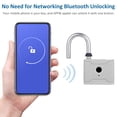 thumbnail image 3 of FlyFlise T1006D Smart Fingerprint Padlock Rechargeable Keyless 20 Fingerprints Emergency, 3 of 8