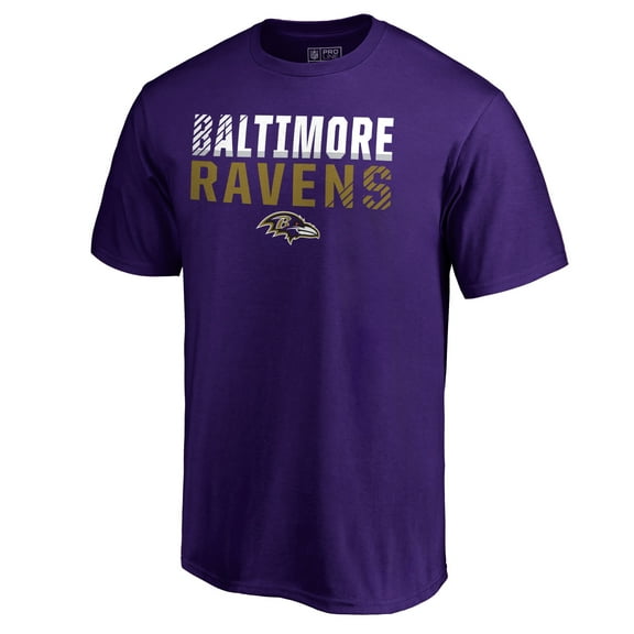 Men's Purple Baltimore Ravens Iconic Collection Fade Out T-Shirt