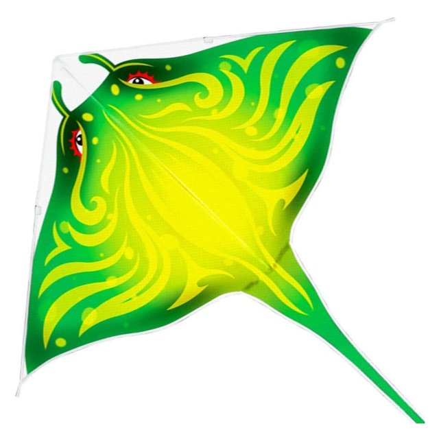 Tholdsy Marco de fibra de vidrio Animal Kite Triangular impermeable Flying Kite Niños Actividad al aire libre Juguete Juegos de césped Verde