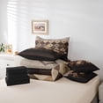 thumbnail image 6 of Homewish Brown Vintage Square Twin Bedding Sets 7-Piece, Boho Aztec Abstract Bedding Comforter Set, Western Old Fashion Reversible Sheet Sets, Breathable Home Decor, 6 of 8