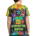 thumbnail image 6 of Geometry Dash Kids T-Shirt 3d Printed Graphic T-Shirts Boys And Girls Short Sleeve Shirts For Youth Kids X-Small, 6 of 7