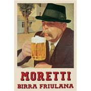 Moretti Beer Vintage Advertising Art Print