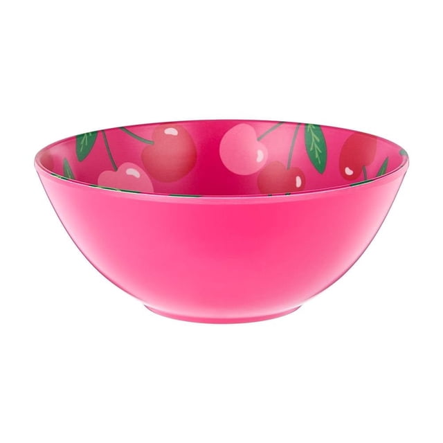 Bowl Way to Celebrate Redondo de Melamina con Estampado de Cerezas para Alimentos