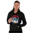 thumbnail image 3 of Tootsie Mr Owl Patriotic USA America Unisex Plus Size Hoodie Brisco Brands 2X, 3 of 5