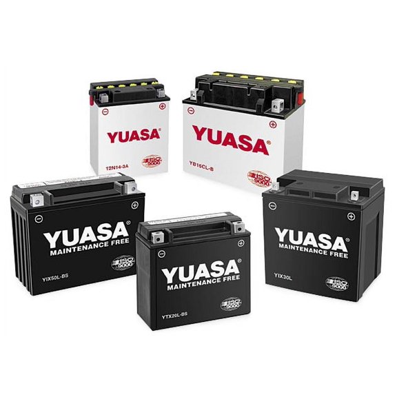 Yuasa Conventional 12V Lead Acid Battery 12N14-3A, 14Ah 128 CCA, Motorcycle & Powersports (YUAM2241B)