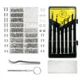 thumbnail image 1 of Kit de Réparation de Lunettes, 1000 Pcs Vis à Lunettes et 6 Pcs Tournevis pour Lunettes, Réparation de Montre et Montre-Horloge, 1 of 7