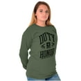 thumbnail image 3 of United States Army Logo Duty Honor Unisex Plus Size Long Sleeve Shirt Brisco Brands 2X, 3 of 3