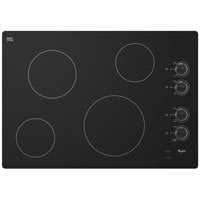 Whirlpool W5ce3024xb 30 Black Electric Smoothtop Cooktop