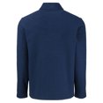 thumbnail image 3 of Men's Cutter & Buck Navy New York Yankees Hunts Point Eco Textured Fleece Recycled Half-Snap Sweatshirt, 3 of 3
