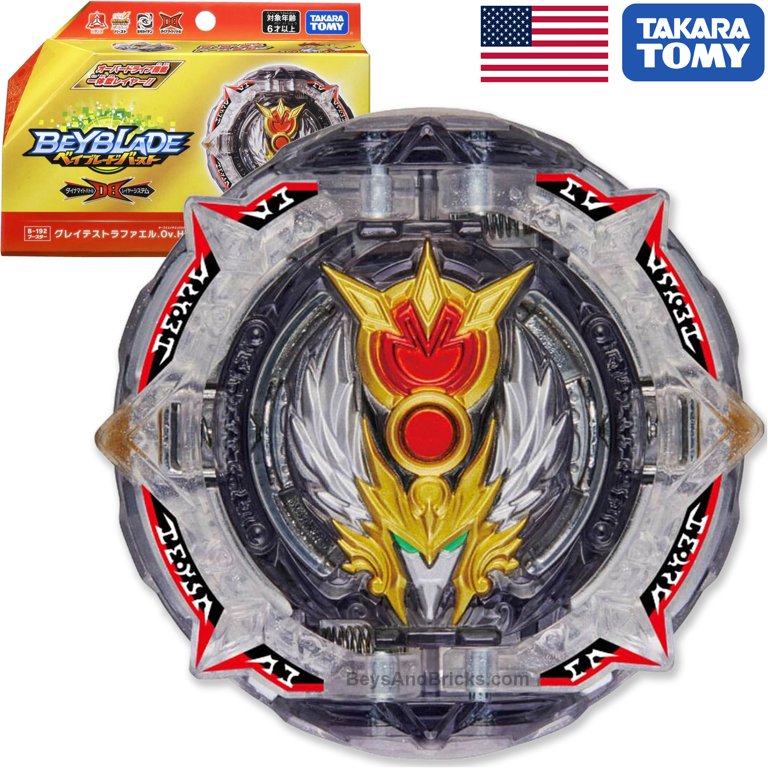 TAKARA TOMY Greatest Raphael / Glory Regnar Burst Dynamite Battle DB  QuadDrive Beyblade B-192 - Walmart.com