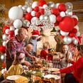 thumbnail image 5 of Jinsinto Kit Arche de Ballons de Noël Kit Guirlande de Ballons Rouges et Blancs avec Boîte Cadeau Ballons Joyeux Noël Ballons en Aluminium, 5 of 5