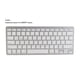 thumbnail image 3 of Teclado Inalámbrico, Teclado Inalámbrico Delgado Y Compacto Con BT Wireless 10m Range Proof Silver Foots Ajustable Para IOS SmartTV OS X, 3 of 7