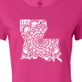 thumbnail image 4 of Inktastic Louisiana Silhouette Mandala Women's T-Shirt, 4 of 5