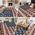 thumbnail image 5 of Non-Slip Rug Pad Rugs Vintage American Flag Wood Grain Rectangle Area Rugs 5x7Ft Soft Carpet Pads for Living Room Kids Room, Ocean Starfish Star and Stripe, 5 of 9