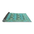thumbnail image 2 of Ahgly Company Indoor Square Oriental Light Blue Traditional Area Rugs, 4' Square, 2 of 4