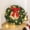 Green, variant on Hand-Woven Christmas Wreath with 20 Led Lights | Battery-Operated Green Artificial Garland | 30Cm Outdoor Door Hanging Decor for Home & Wedding Party