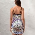 thumbnail image 4 of Ladies Elegant Sling Sleeveless Sexy Dress Animal prints, 4 of 6