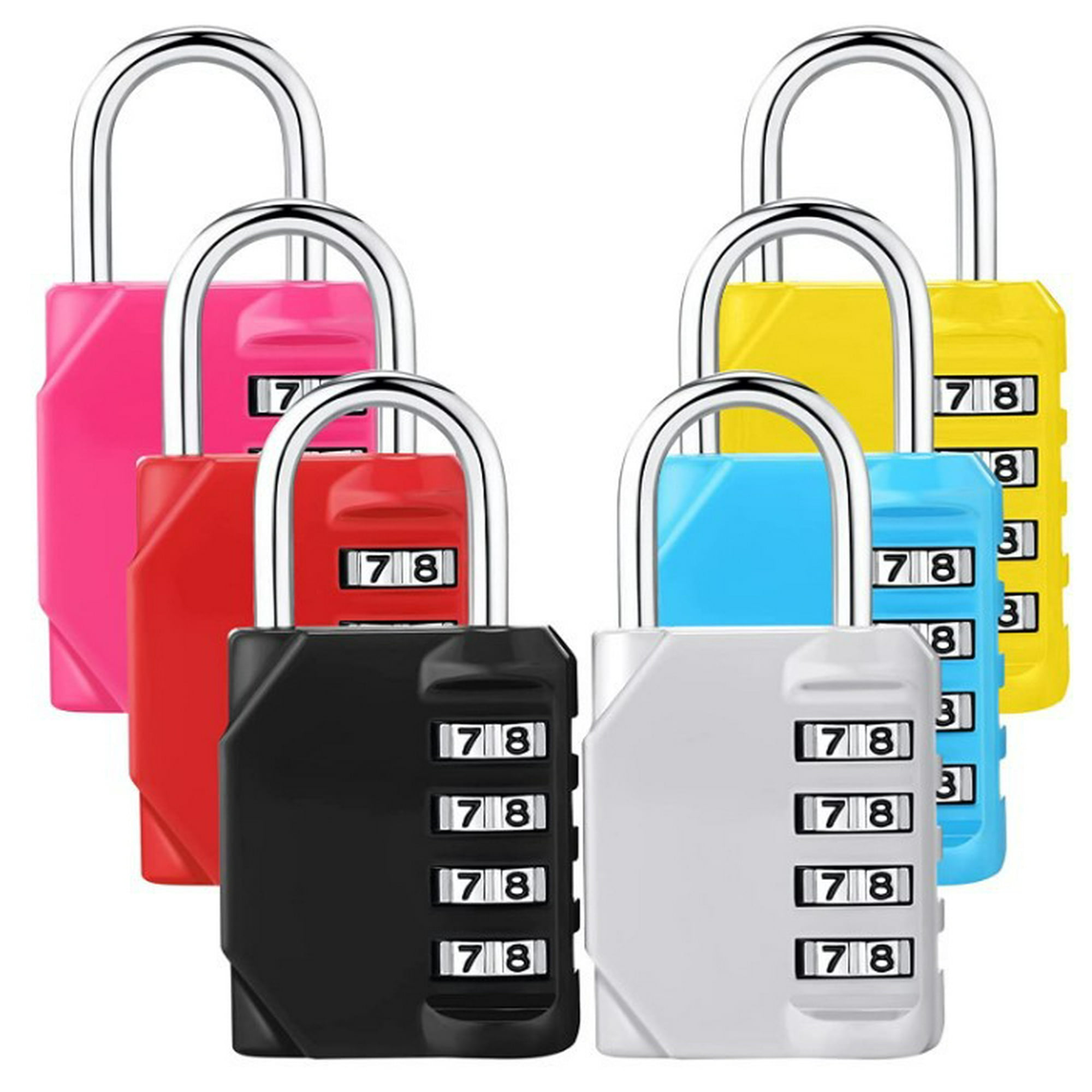 Pieces Digital Combination Lock Resettable Outdoor Key Padlock