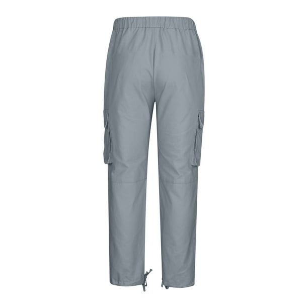Symoid Work Pants for Men Cargo Christmas Gift Multi Pocket Fall and Winter Gray Men Activewear Size 2XL Walmart Business Supplies
