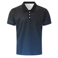 thumbnail image 5 of Vetsdori Polo T-Shirts for Men Summer Gradient Pullover Work Casual Short Sleeve Collar Mens Shirts Graphic, 5 of 6