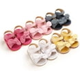 thumbnail image 3 of Infant Baby Girls Sandals Soft Sole T-Strap Toddler Flats First Walkers Summer Shoes, 3 of 7