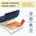 thumbnail image 3 of Homemate Heated Throw Blanket, Soft Flannel Electric Blanket with 10 Heating Levels, 5 Timer Settings, 8-Hour Auto Off and Overheat Protection, 50"x60", Blue, 3 of 9