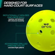 Pickleballs Pi 40 Outdoor 6 Pk, USAPA Approved, Official Size , by Orca