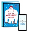 thumbnail image 1 of Tarjeta de Navidad Hallmark Venmo Yeti 13x18 cm, 1 of 8