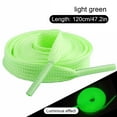 thumbnail image 3 of Sonducket 1 par de cordones para zapatos, cordones luminosos, cordones elásticos para zapatillas, botas, 120 cm, verde claro Type3 NO3, 3 of 6