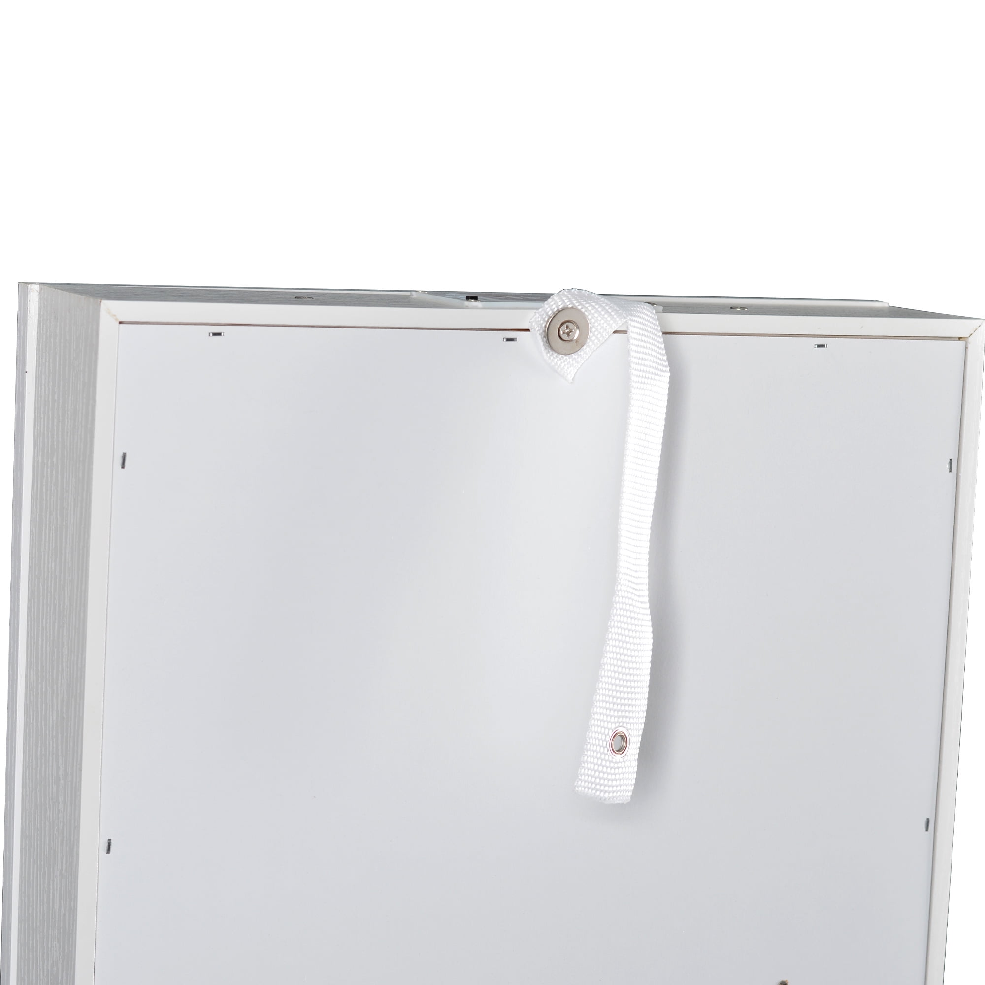 Kepooman Jewelry Mirror Cabinet Organizer, Full Mirror Cosmetic Mirror Cabinet, Freestanding Closet Organizer Cosmetic Tray Rings Necklace Bracelets, White Kepooman Jewelry Mirror Cabinet Organizer, Full Mirror Cosmetic Mirror Cabinet, Freestanding Closet Organizer Cosmetic Tray Rings Necklace Bracelets, White