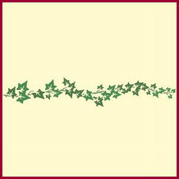 Ivy Garland 2 Stencil - Herb Flower Floral Arrangements Bouquet Border Colonial Romantic DIY Vase Pitcher Decor Painting Gifts Crafts Laser Cut Mylar Reusable Templates - The Artful Stencil
