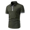 thumbnail image 5 of Men's zip-up short sleeve golf slim shirt, 5 of 5