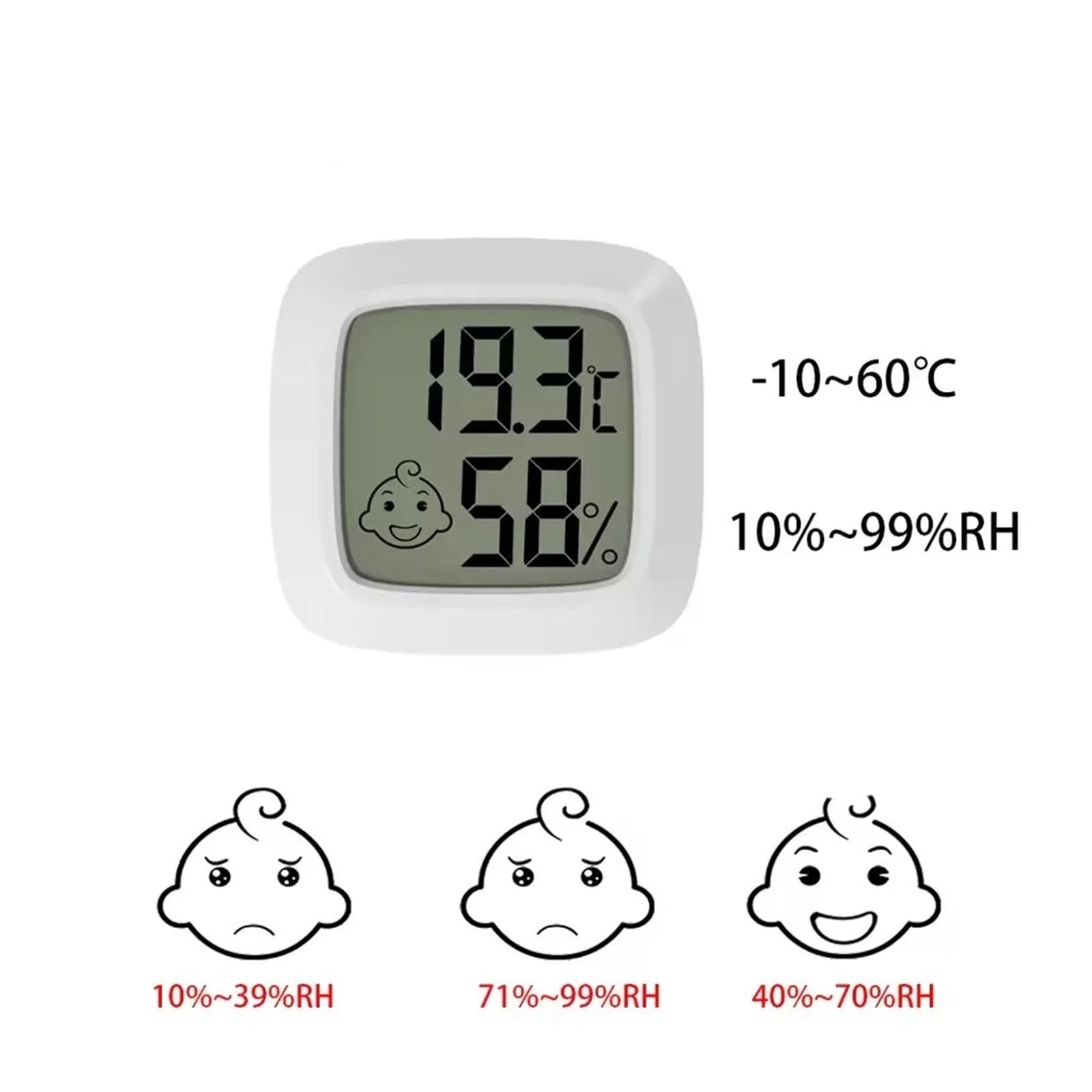 Mini LCD Digital Indoor Convenient Temperature Sensor Humidity Meter Gauge thermometer Hygrometer ,Simple Operation